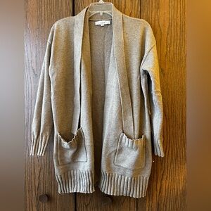 Loft beige cardigan with belt
